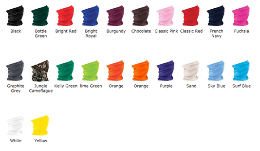 Morf Colour Choices